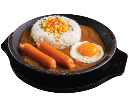 Curry Rice with Cheese Sausage